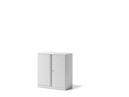 kantoorkast openslaande deuren HxBxD 1000x914x470mm Stalen verkeerswit