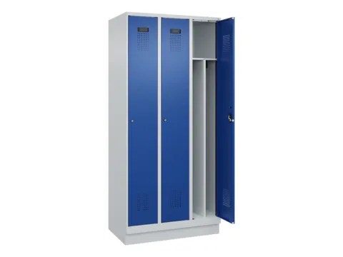 locker voor scheiding van kleding,HxBxD 1950x900x500mm,3vak