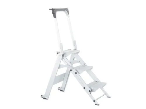 verrijdbare veiligheidstrap,eenzijdig,3treden,Stand H 0,66m