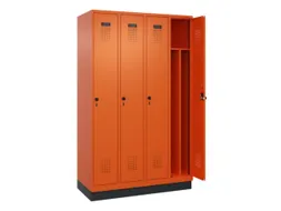 locker voor scheiding van kleding,HxBxD 1950x1200x500mm,4vak