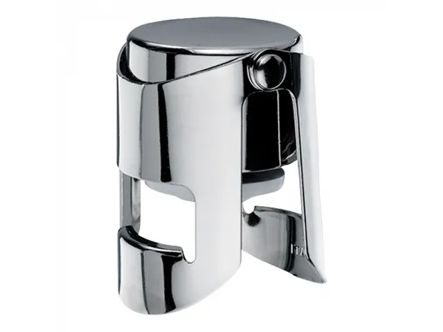 Emga Champagne fles afsluiter RVS chroom