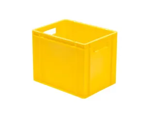 Euronorm-Stapelbak 29l 320x 400x 300mm Wanden/Bodem Gesloten Geel - 1