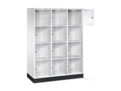 grootvolume-lockersysteem,HxBxD 1750x1220x500mm,3x4vakken,cil.-slot