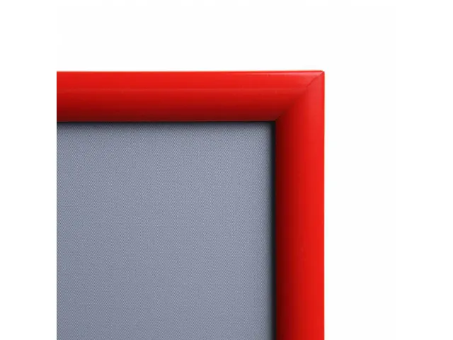 Cadre clipsable A3 Coins biseautés Rouge 25mm