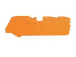 Eind- En Tussenplaat Van 1mm DIK Voor 3-Draads Klemmenblokken, Oranje
