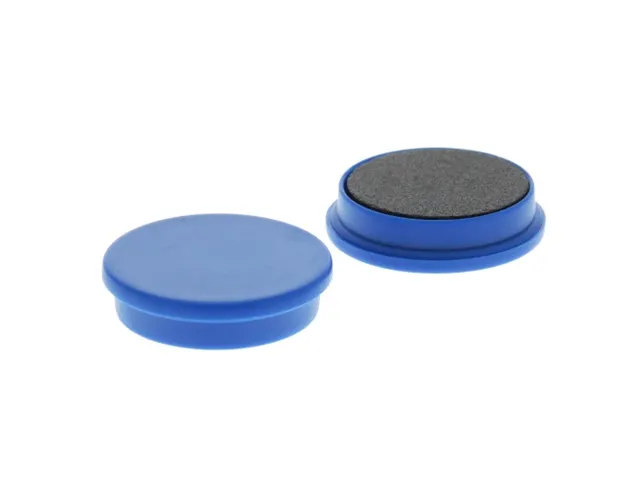 Memomagneten Blauw 25mm Doos 10 stuks