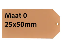 Label HF2 nr. 0 200gr 25x50mm Chamois 1000 stuks