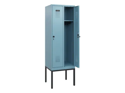 schoollocker,HxBxD 1950x600x500mm,2vak,vak B 300mm,draaigrendel