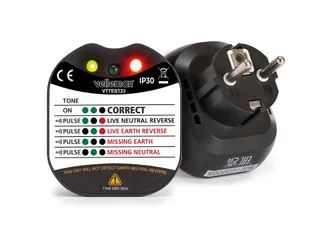 Stopcontactspanningstester Cat II 230 V LED- & Zoemerindicatie - 4