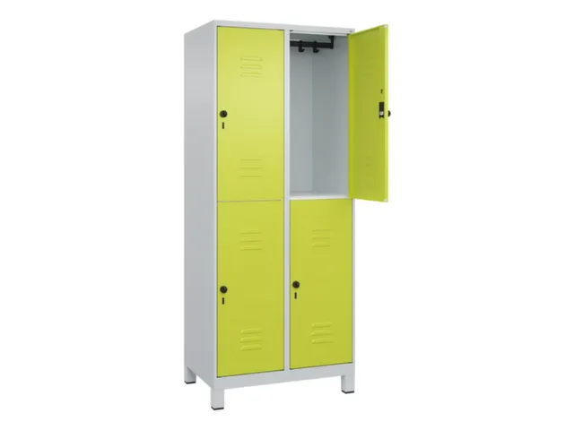 dubbeldekse locker,HxBxD 1950x800x500mm,2x2vak.,vak B 400mm