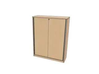 schuifdeurkast,HxBxD 1545x1200x445mm,NE-esdoorn - 1