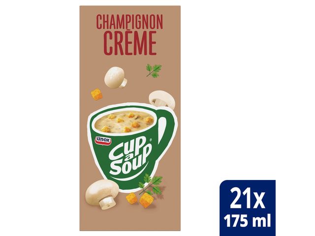 Cup-A-Soup Champignon Cremesoep 21 Zakjes | SoepOpHetWerk.nl
