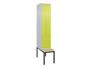 Z-garderobekast,HxBxD 2120x400x815mm,2vak,vak B 400mm,cil.-slot - 1
