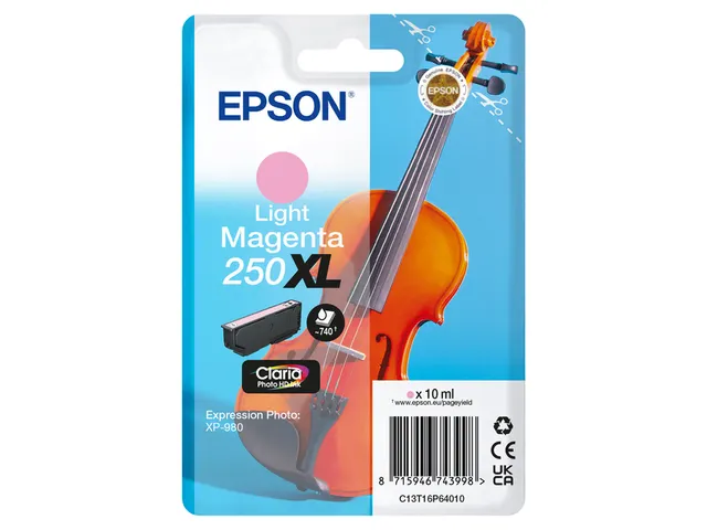 Inktcartridge Epson 250XL T16P64 licht rood