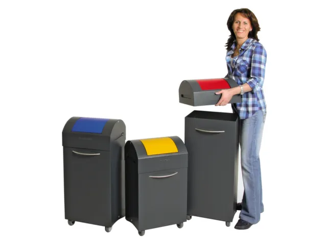 Conteneur De Tri Sélectif De 45l Hxlxp 650x380x320mm Tôle D'acier 2r