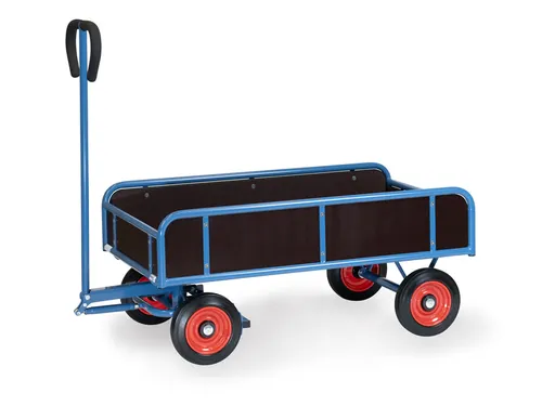 Handtrekwagen 4124V met 4 wanden 1145x645mm Massief rubber