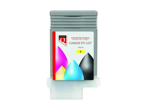 Inktcartridge Quantore alternatief tbv Canon PFI-107 6708B001 geel