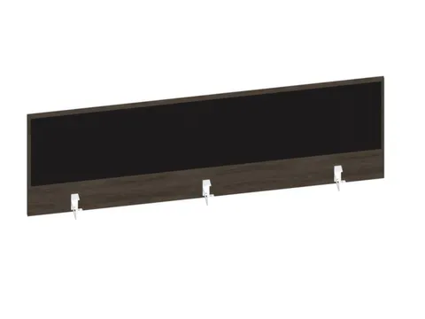 baliepaneel bureau aanbouw achter NV bruin hickory BN8033-zwart 1600mm