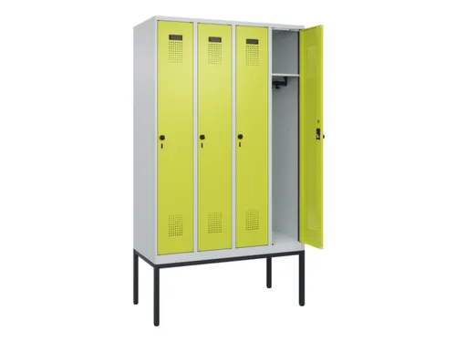 locker,HxBxD 2120x1200x500mm,4vak,vak B 300mm,draaigrendel