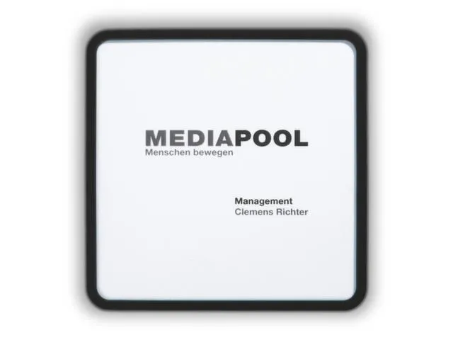 Deurbordje 155x155x12mm Polycarbonaat-Raampjes Abs-Kunststof-Frame