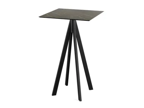 statafel,HxBxD 1090x700x700mm,rechthoekig,4voeten zwart