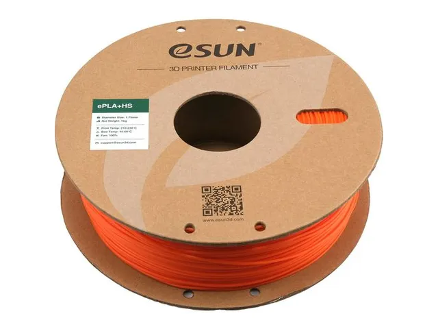 eSUN 3D printer Filament ePLA+HS 1,75mm Oranje 1kg