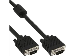 Kabel InLine S VGA 15HD M-M 2 meter zwart - 1