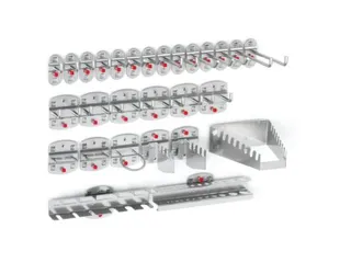 houderassortiment,v. perfoplaat,28-delig,RAL7016 - 1