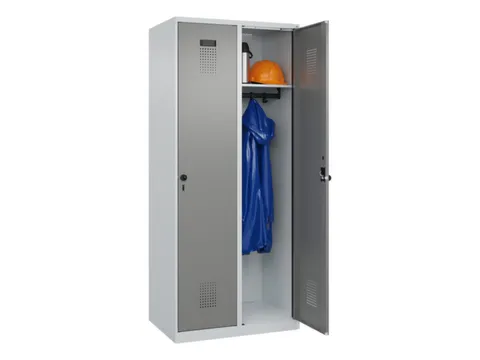 locker,HxBxD 1850x800x500mm,2vak,vak B 400mm,draaigrendel
