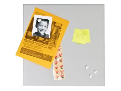 RVS plaat,HxB 470x470mm,geborsteld,magnetisch