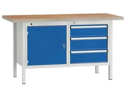 Werkbank Hxbxd 840X1500X700Mm 1Lade 150Mm 2Laden 175Mm 1Kastvak 500Mm