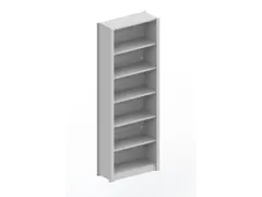 kantoorstelling,grondveld,HxBxD 2200x806x335mm,7xStalen bodem