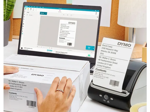 Etiket Dymo 904980 Labelprint 4xl Verzend 104x159mm S0904980