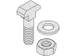 Montage-Set Met 50Speciale Schroeven Rails En Moeren
