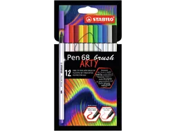 Brushstift STABILO Pen 568/12 Arty assorti etui à 12 stuks