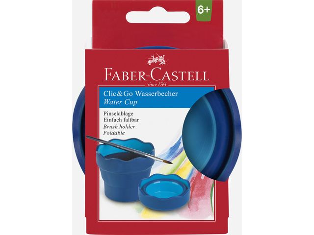 watercup Faber-Castell Clic&Go blauw | FaberCastellShop.nl
