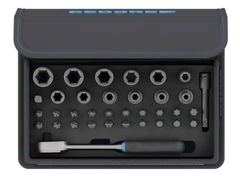 TC 666-MU-20 Jeu de douilles à embout avec cliquet 1/4 35pièces