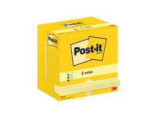 Memoblok Post-it Z-Note R350 76x127mm geel 12 stuks - 1