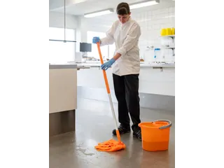 Vikan Microfibre draadmop microvezel stroken schroefdraad Oranje - 4