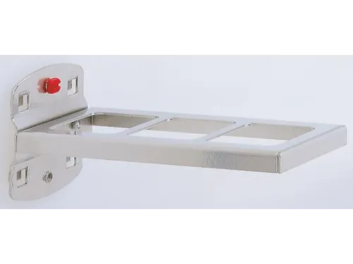 Combihouder Geperforeerde Platen 150x55mm 2-Delig Aluminium-Kleurig