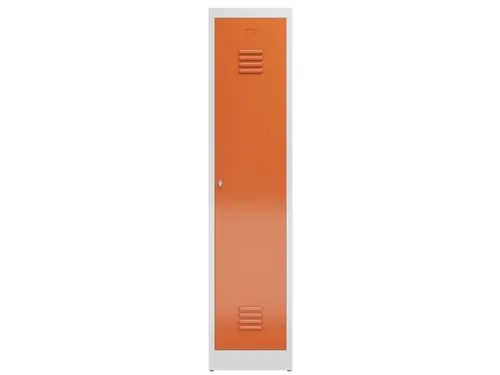 garderobekast 1800x415x500mm 1vak klink sokkel romp RAL7035 RAL3000