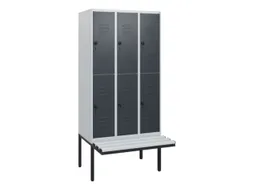 Dubbeldekse dekenkist,HxBxD 1950x900x815mm,3x2vak.,vak B 300mm