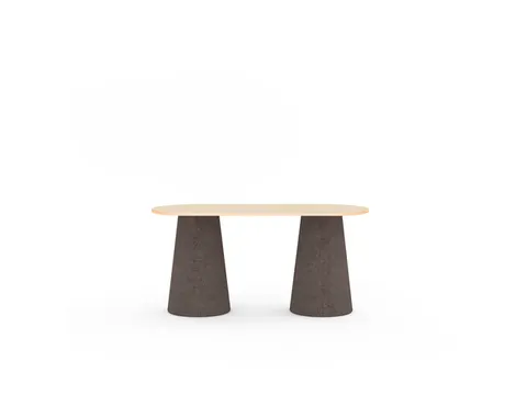 Vergadertafel Rocada Tava dubbel 220x95cm hoog beuken