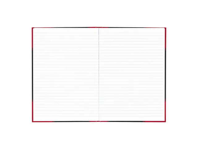 Cahier de notes Bantex noir/rouge A4 ligné 70g 96 feuilles