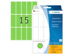HERMA 2415 Universele etiketten 20x50mm Groen 480 stuks