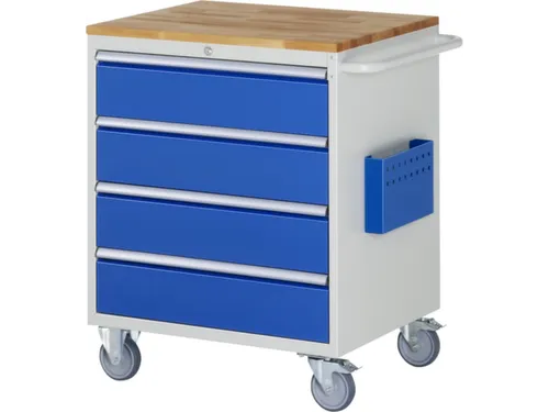 gereedschapswagen 975x770x650mm beukblad 450kg 4 laden RAL5010