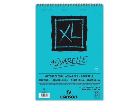 Aquarelblok Canson XL A3 30 vel 300gr spiraal