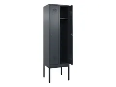 locker,HxBxD 2120x600x500mm,2vak,vak B 300mm,cil.-slot,voetonderstel