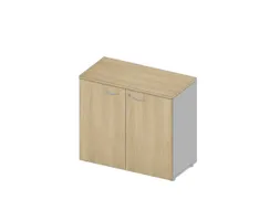 Kantoorkast Romp Aluminium Front Eiken bxdxh 900x450x815mm