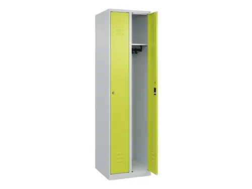 locker,HxBxD 1850x500x500mm,2vak,vak B 250mm,cil.-slot,staand op vloer